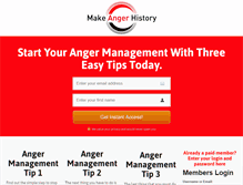 Tablet Screenshot of makeangerhistory.com